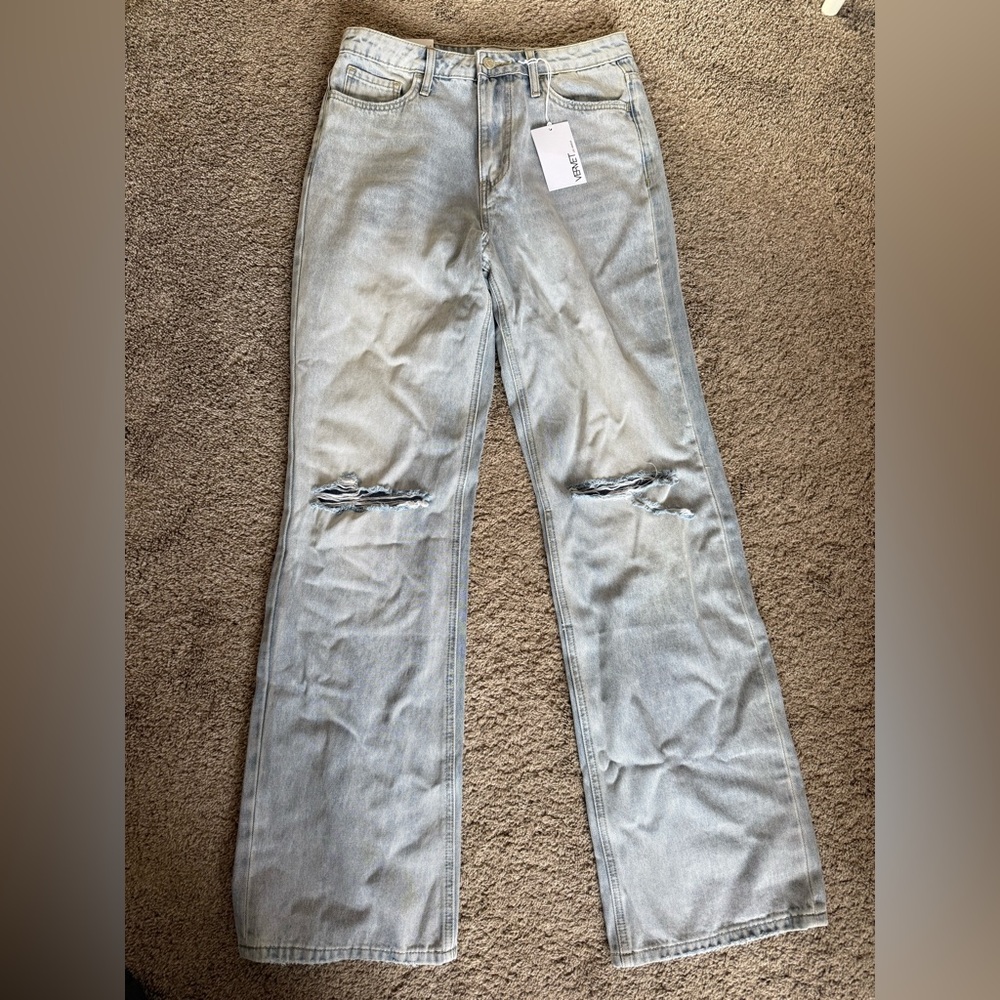 Light wash vervet Leslie 90s vintage flare jeans size 28